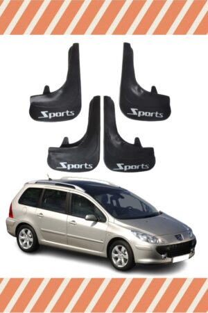 Peugeot 307 Stw tüm kasalar Sports yazılı 4’lü tozluk çamurluk paçalık dayanıklı