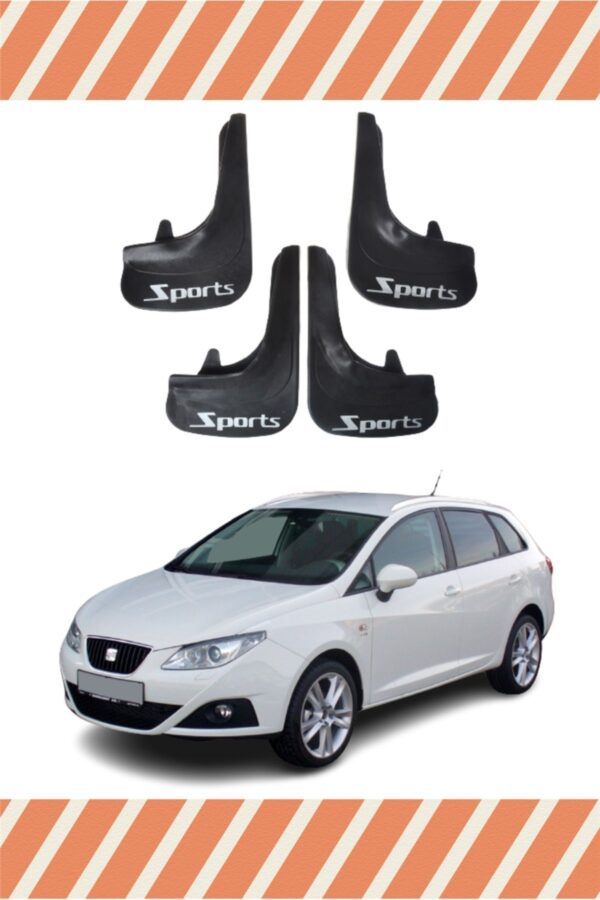 Seat Ibiza Sports yazılı 4’lü tozluk çamurluk paçalık şık tasarım