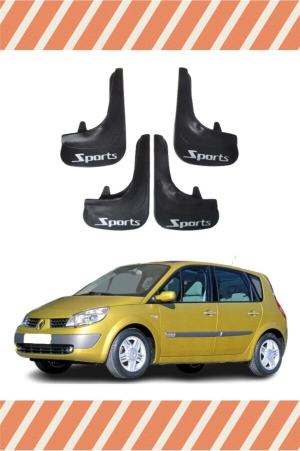 Renault Scenic tüm kasalar Sports yazılı 4’lü tozluk çamurluk paçalık