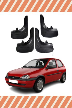 Opel Corsa B 1993-2000 uyumlu 4’lü tozluk çamurluk paçalık