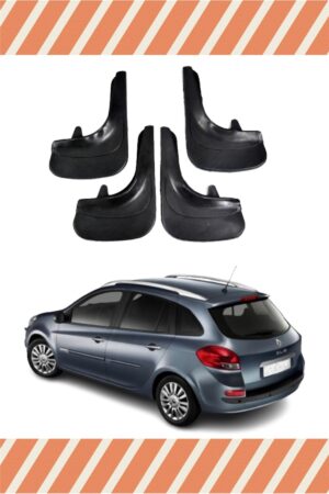 Renault Clio 3 Stw 2006-2012 uyumlu 4’lü tozluk çamurluk paçalık sağlam