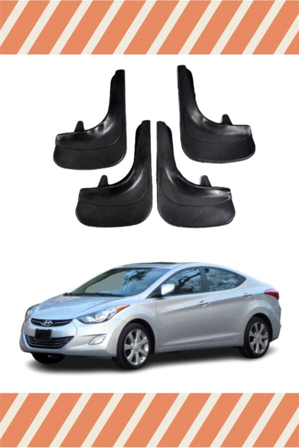 Hyundai Elantra 2010-2015 uyumlu 4’lü tozluk çamurluk paçalık sağlam koruma