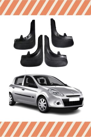 Renault Clio 3 uyumlu 4’lü tozluk çamurluk paçalık dayanıklı koruma