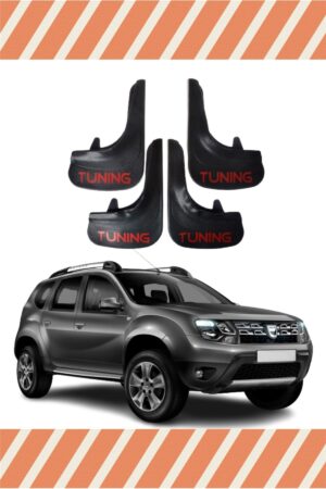 Dacia Duster 2010-2017 uyumlu 4’lü tozluk çamurluk paçalık