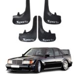 Mercedes 190 E Sports yazılı 4’lü tozluk çamurluk paçalık şık