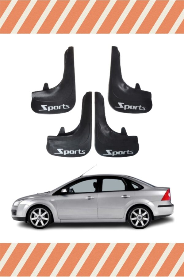 Ford Focus 2 Sports yazılı 4’lü tozluk çamurluk paçalık spor tasarım
