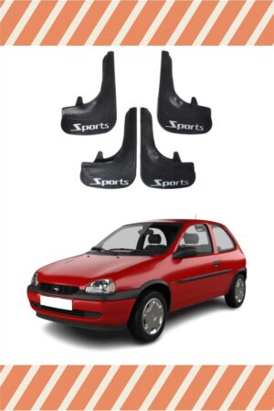 Opel Corsa B 1993-2000 sports yazılı 4’lü tozluk çamurluk paçalık