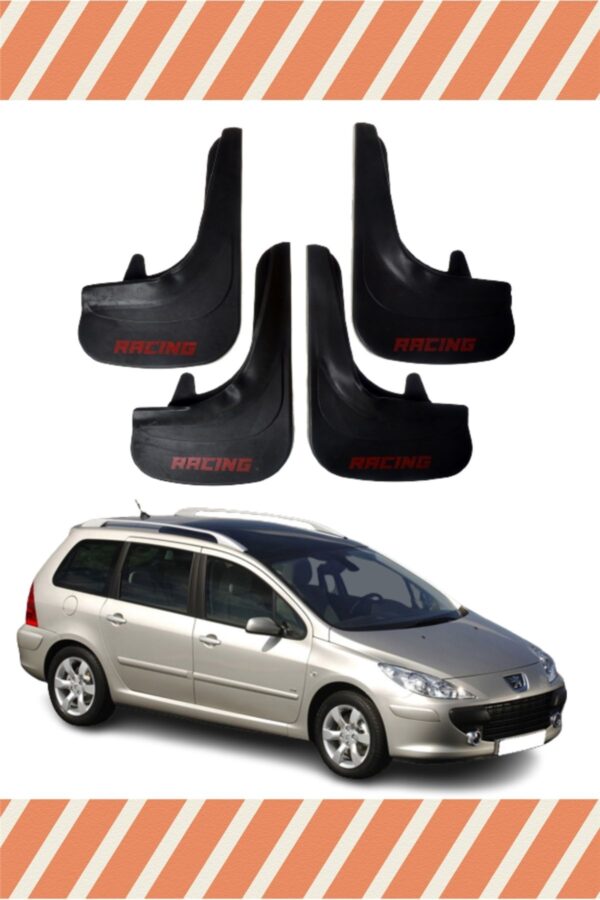 Peugeot 307 STW tüm kasalar sports yazılı 4’lü tozluk çamurluk paçalık uyumlu