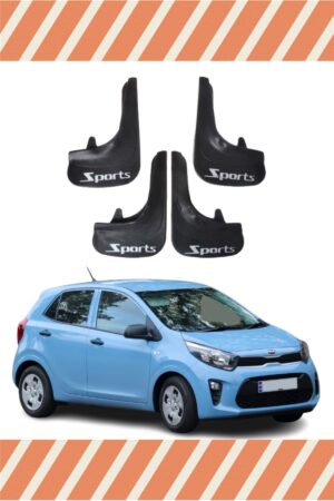 Kia Picanto Sports yazılı 4’lü tozluk çamurluk paçalık kaliteli koruma