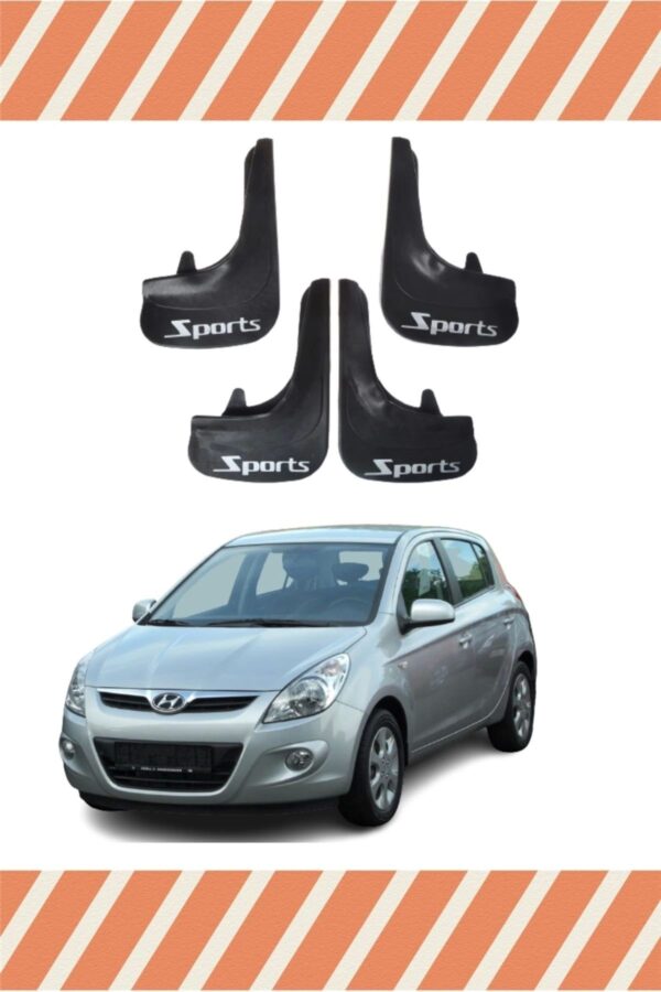 Hyundai i20 2008-2011 sports yazılı 4’lü tozluk çamurluk paçalık