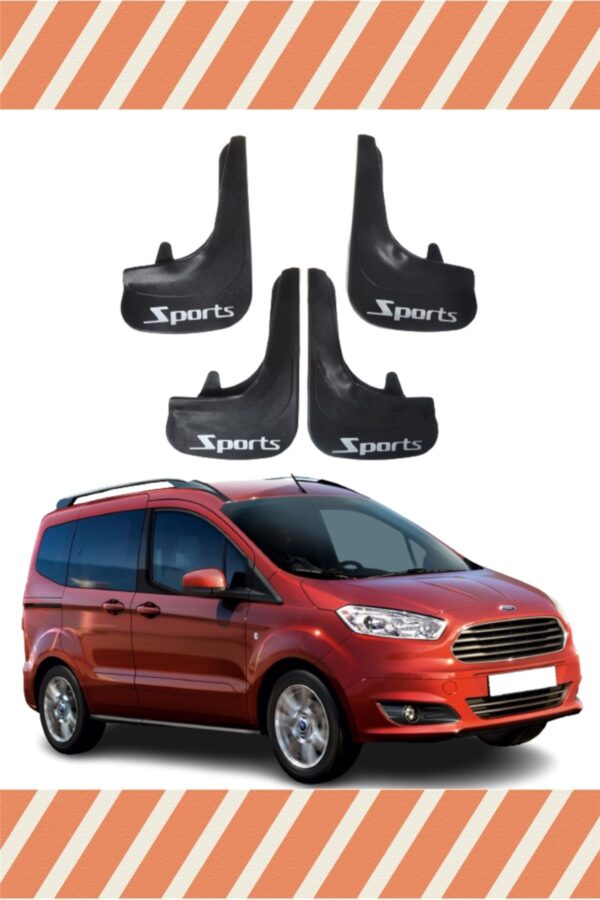 Ford Courier sports yazılı 4’lü tozluk çamurluk paçalık