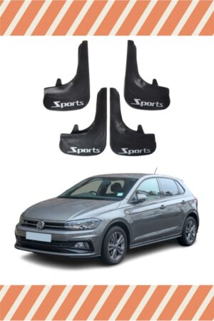 Volkswagen Polo Sports yazılı 4’lü tozluk çamurluk paçalık şık koruma