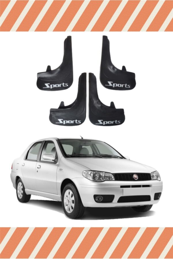 Fiat Albea-1 sports yazılı 4’lü tozluk çamurluk paçalık