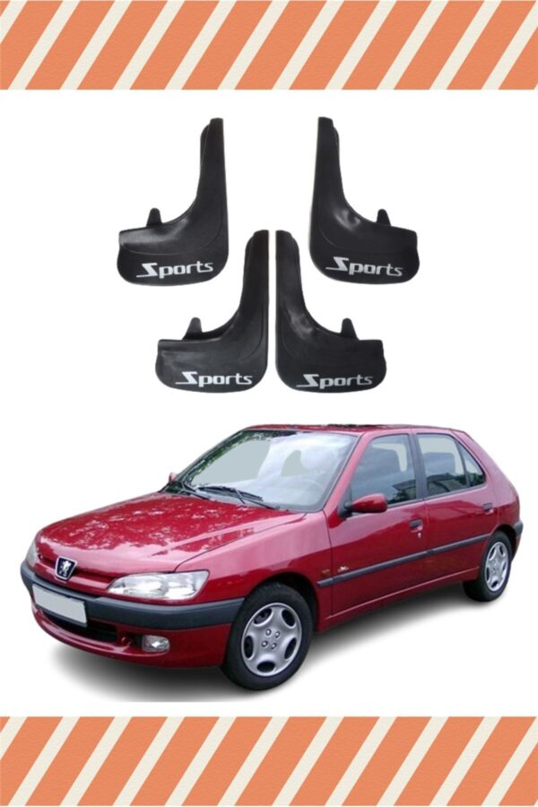 Peugeot 306 Hb tüm kasalar Sports yazılı 4’lü tozluk çamurluk paçalık dayanıklı yapı