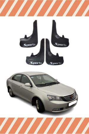 Geely Emgrand Sports yazılı 4’lü tozluk çamurluk paçalık dayanıklı ve estetik