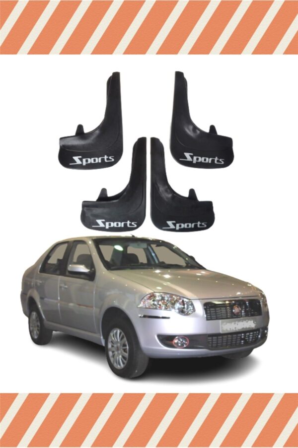 Fiat Siena Sports yazılı 4’lü tozluk çamurluk paçalık şık görünüm