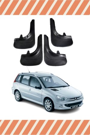 Peugeot 206 Stw Tüm Kasalar 4’lü tozluk çamurluk paçalık dayanıklı malzeme