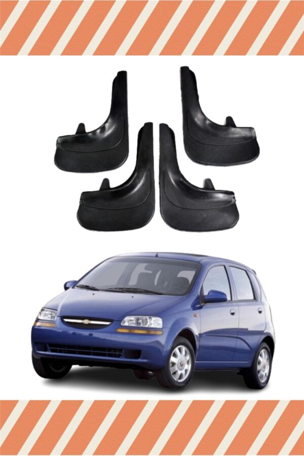 Chevrolet Aveo Hb 2005-2011 uyumlu 4’lü tozluk çamurluk paçalık dayanıklı