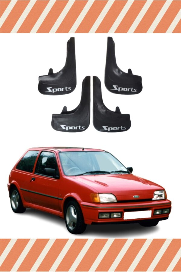Ford Fiesta 1990-2002 sports yazılı 4’lü tozluk çamurluk paçalık