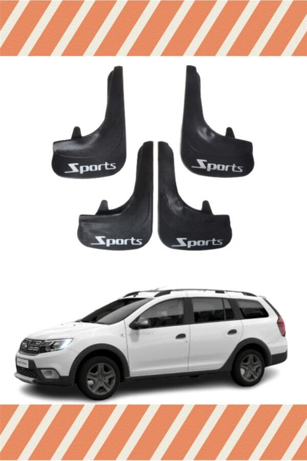 Dacia Logan MCV tüm kasalar Sports yazılı 4’lü tozluk çamurluk paçalık kaliteli