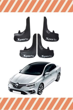 Renault Megane 4 SD 2016-2021 sports yazılı 4’lü tozluk çamurluk paçalık