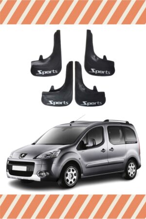 Peugeot Partner Sports yazılı 4’lü tozluk çamurluk paçalık dayanıklı ve şık