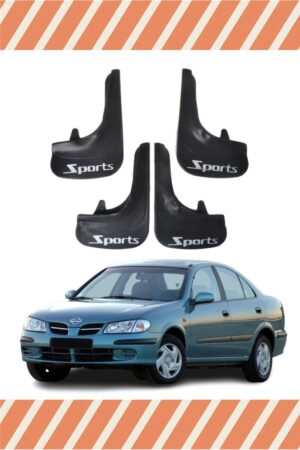 Nissan Almera Sports yazılı 4’lü tozluk çamurluk paçalık dayanıklı set