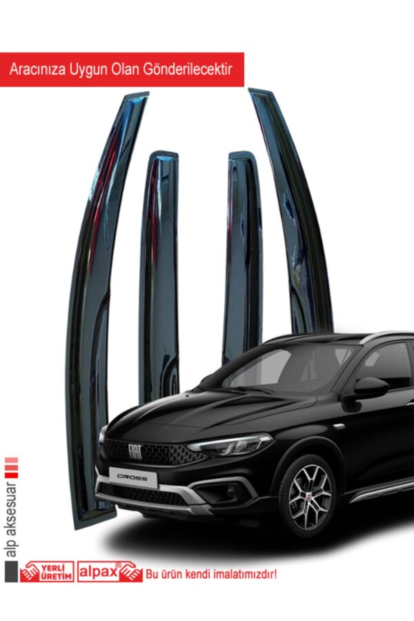Fiat Egea Cross Oto Rüzgarlık Aracınıza Özel Olarak Tasarlanarak Üretilmiştir