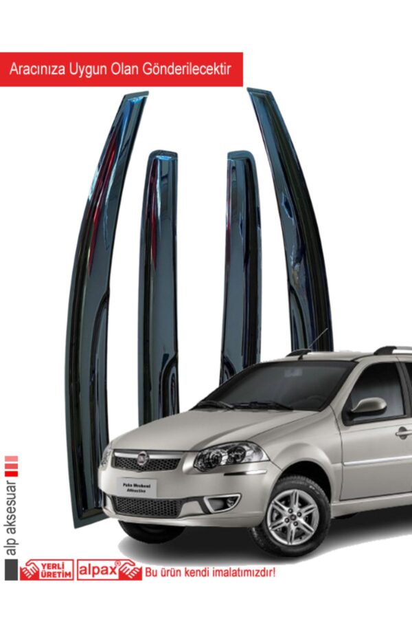 Fiat Palio Weekend Oto Rüzgarlık Aracınıza Özel Olarak Tasarlanarak Üretilmiştir