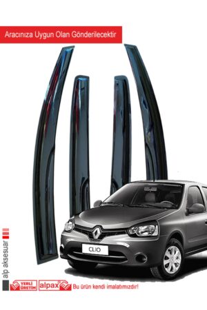Renault Clio 2 HB Oto Rüzgarlık Aracınıza Özel Olarak Tasarlanarak Üretilmiştir