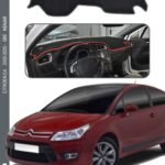Cıtroen C4 2005-2020 Arası Modele Özel Torpido Koruma Halısı - Gri Kenar