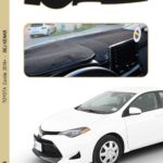 Toyota Corolla 2018+ Modellere Özel Torpido Koruma Halısı - Kenarı Bej