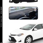 Toyota Corolla 2018+ Modellere Özel Torpido Koruma Halısı - Kenarı Siyah