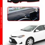 Toyota Corolla 2018+ Modellere Özel Torpido Koruma Halısı - Kenarı Kırmızı