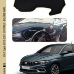 Fiat Egea Ekranlı 2015-2024 Arası Modelle Özel Oto Torpido Koruyucu - Bej Kenar
