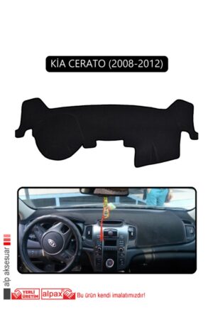Kia Cerato 2008-2012 Torpido Koruma Halısı - Siyah Kenar