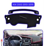 Kia Ceed 2013-2019 Modellere Özel Torpido Koruma - Mavi Kenar