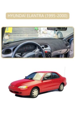 Hyundai Elantra 1995-2000 Torpido Koruma Halısı - Bej Kenar