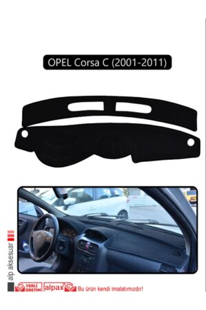 Opel Corsa C (2001-2011) Torpido Koruma Halısı - Siyah Kenar