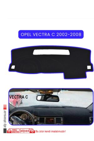 Opel Vectra C 2002-2008 Modellere Özel Torpido Koruma Halısı - Mavi Kenar