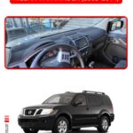 Nissan Pathfinder 2005-2014Uyumlu Modellere Özel Torpido Koruma Halısı - Kırmızı Kenar