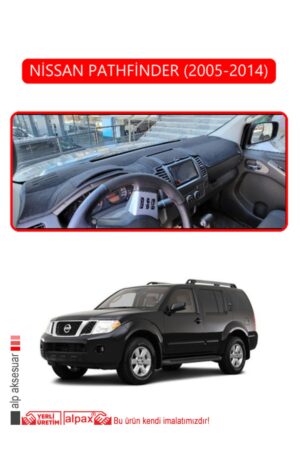 Nissan Pathfinder 2005-2014Uyumlu Modellere Özel Torpido Koruma Halısı - Kırmızı Kenar