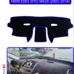 Mercedes Vito W639 2003-2014 Torpido Koruma Halısı - Mavi Kenar
