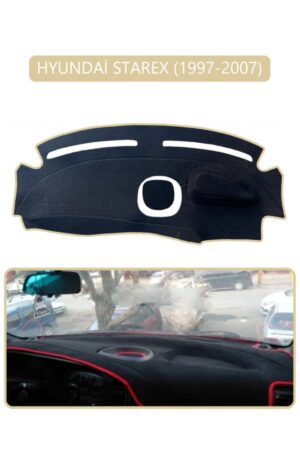 Hyundai Starex 1997-2007 Torpido Koruma Halısı - Bej Kenar
