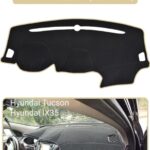 Hyundai Tucson 2009-2015 Torpido Koruma Halısı - Bej Kenar