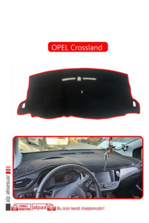 Opel Crossland Torpido Koruma Halısı - Kırmızı Kenar