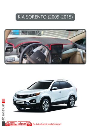 Kia Sorento 2009-2015 Torpido Koruma Halısı - Gri Kenar