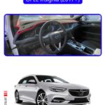 Opel Insignia 2017 Modellere Özel Torpido Koruma Halısı - Mavi Kenar