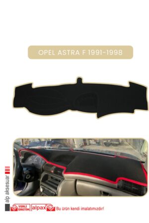 Opel Astra F 1991-1998 Modellere Özel Torpido Koruma Halısı - Bej Kenar
