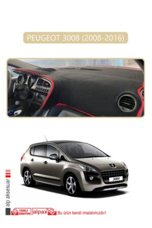 Peugeot 208 Eski Torpido Koruma Halısı - Bej Kenar